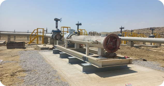NREP pig launcher installation 1